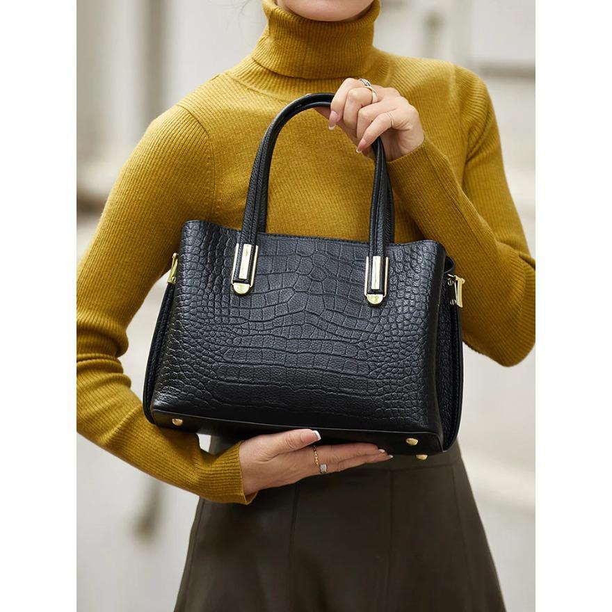 New brand exclusive handmade women's large cow genuine leather shoulder bags luxury