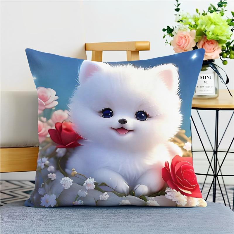 

Милая собака наволочка для украшения общежития офис гостиная дома наволочка 40x40cm