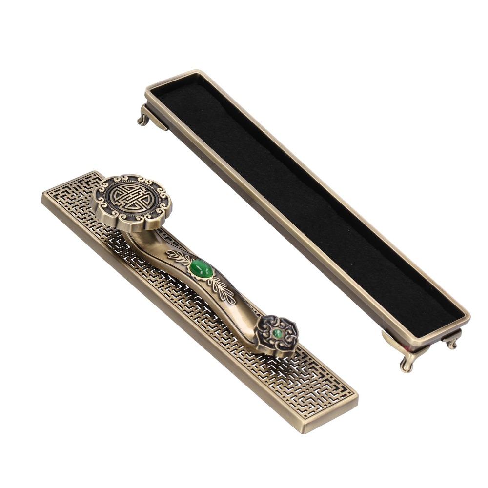 Antique retro style Incense Box Ruyi appearance Stick Incense Holder Sandalwood burning