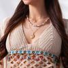 European and American Marine Element Alloy Summer Beach Shell Necklace, Personalized High-end Starfish Multi-layer Collarbone Chain