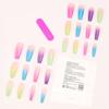 Artificial Nails Rainbow Long Ballet Nails Nail Stickers