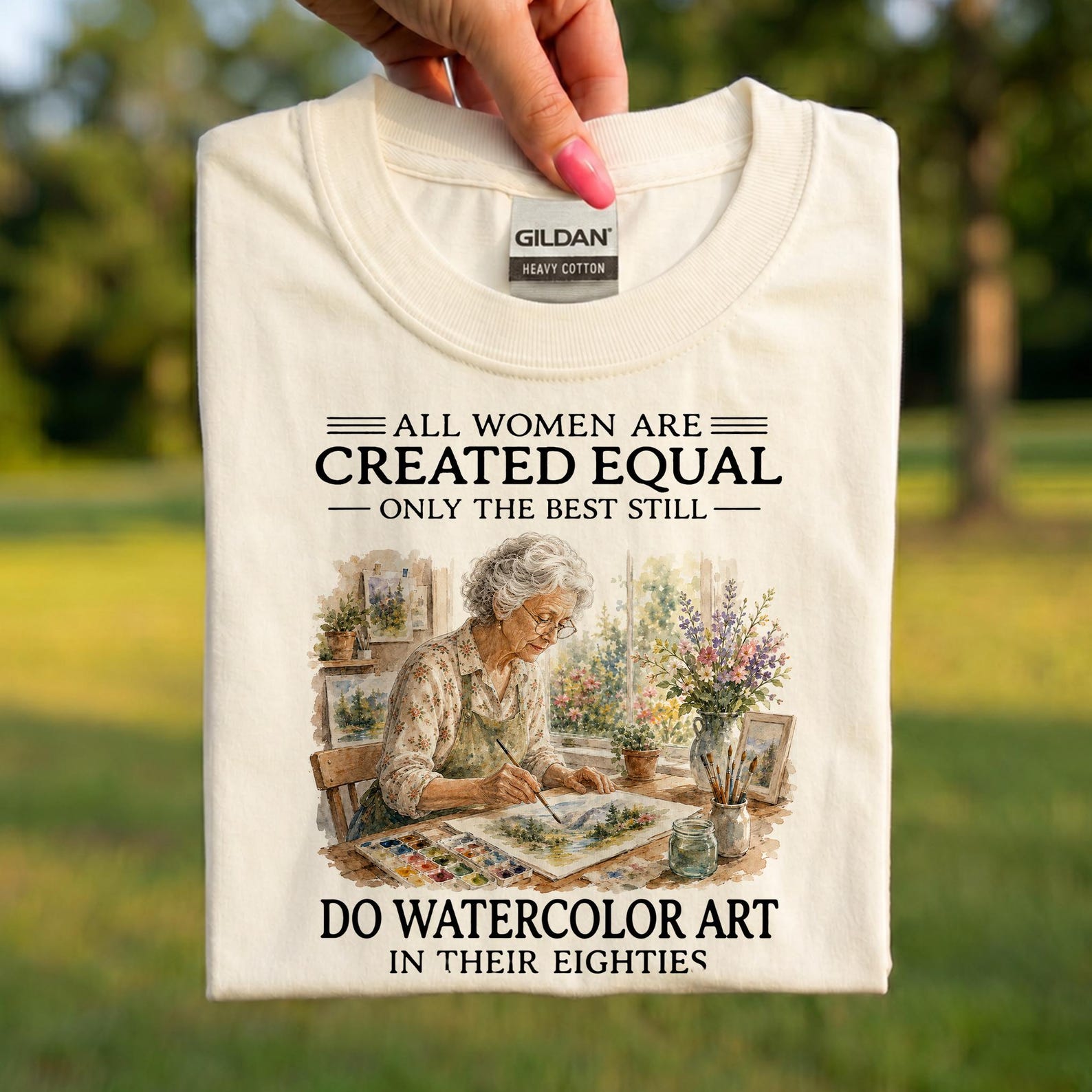 80th Watercolor Artist Birthday Shirt, Still Do Watercolor Art In Their Eighties T-Shirt, Painting Lover Tee, Art Teacher Gift S