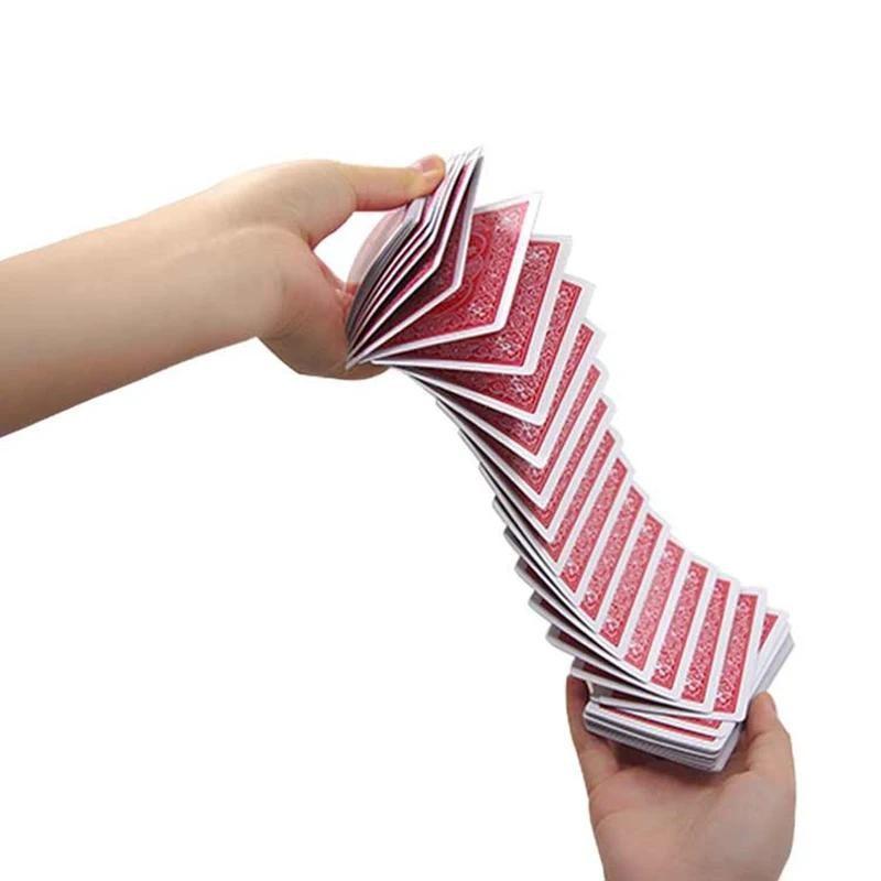 Mazzo di Carte a Cascata Trucchi Magici (Connessione Tramite Filo Invisibile) Di Carte Scherzo Trucco Oggetto di Scena Scherzo Poker Acrobazie Oggetti di Scena