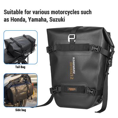Motorcycle Side Bag Waterproof Heat Pressing Process 16L Large Capacity TPU for Honda Yamaha