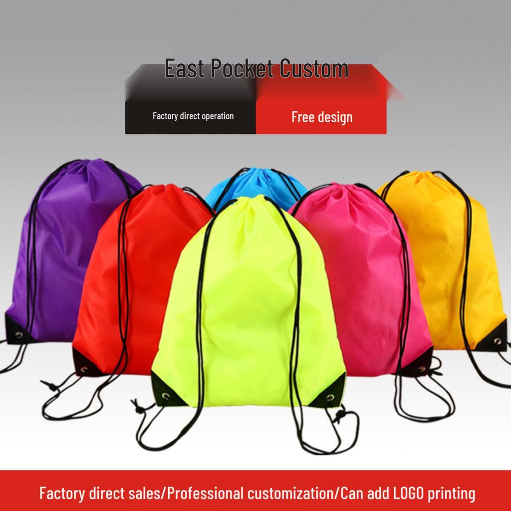 Marathon Event Polyester Drawstring Backpack In Stock