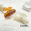 Korean Style Gold Label Acetate Shark Hair Claw Clip for Elegant Updo