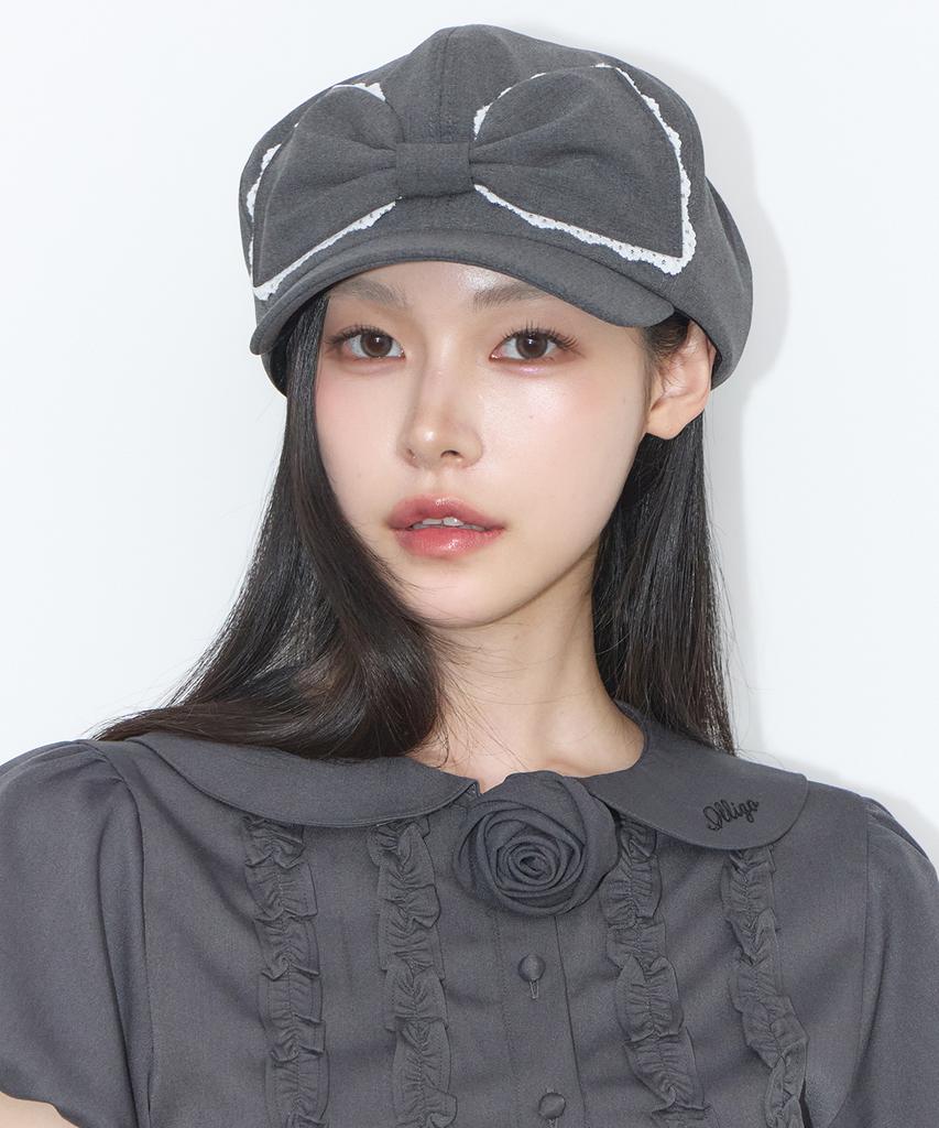 ILLIGO Lace Ribbon Hunting Cap Charcoal