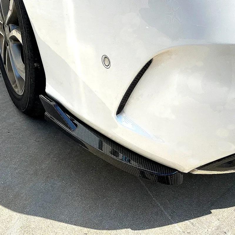 For Mercedes Benz C Class W205 C180 C200 C260 C43 AMG 2015- Car Rear Bumper Diffuser Side Splitters Accessories