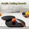 Acrylic Chopping Board with Lip Edge Kitchen Countertop Protect Board Dough-kneading Board  Fruits