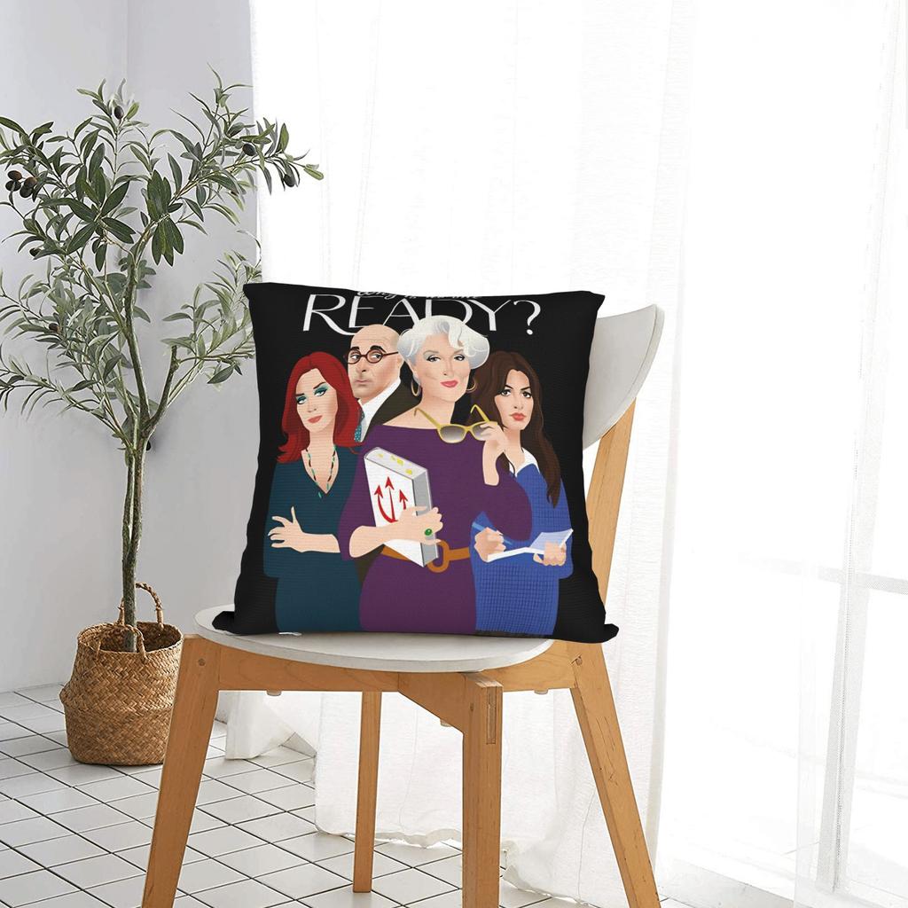 Why Is No One Ready Pillow Cover Retro Trendy Pillow Case For Living Room Sofa Soft Cushion Cover Gift