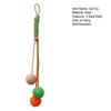 Sisal Ball Cat Toy Hanging Sisal Rope Rattle Ball Cat Scratcher Interactive Chew Toy Kitten Teething Toy for Cats Cage Entertainment