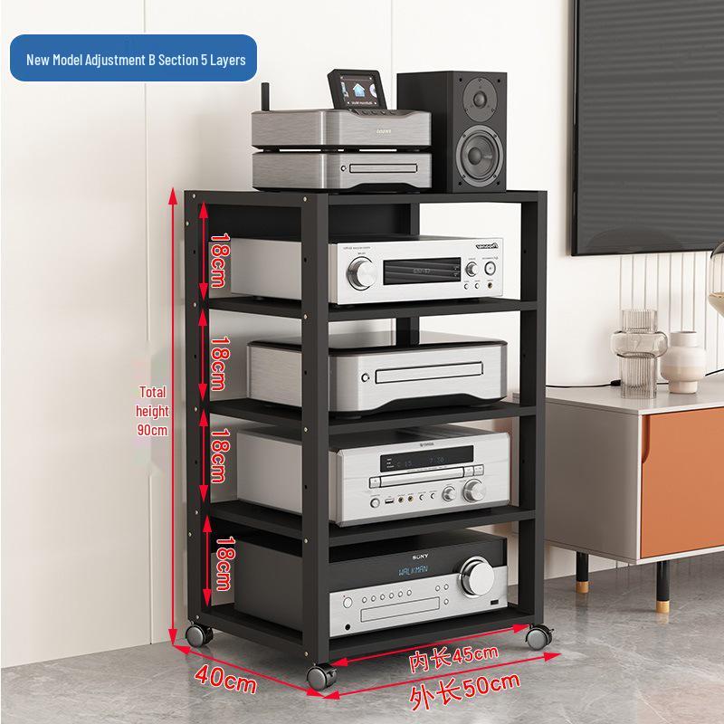 Mixer Audio Mobil și Suport Amplificator cu Tuburi - Dulap Raft de Depozitare pentru Home Theater