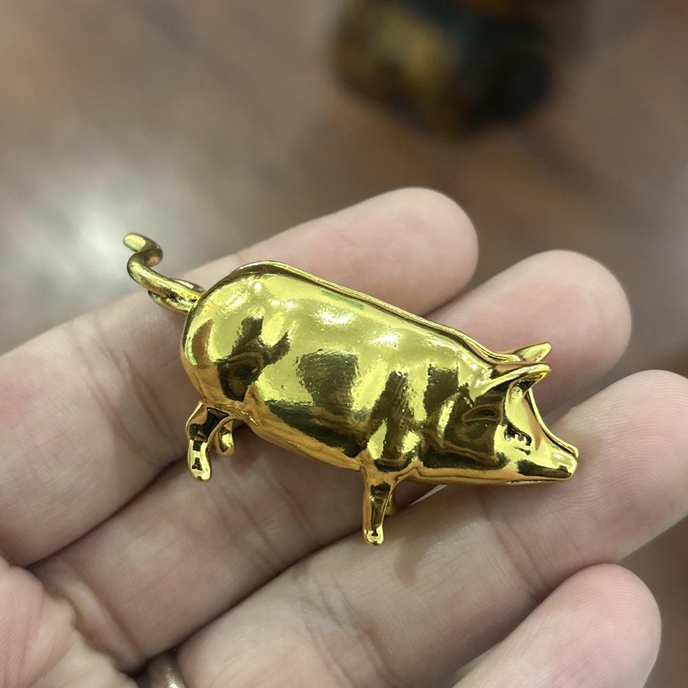 

Festival Gifts Metal Pig Mini Tape Measure Unique Vintage Pig Statue Tape Measure Pigs Figurine Animal Tape Measure Sewing Tool золотой
