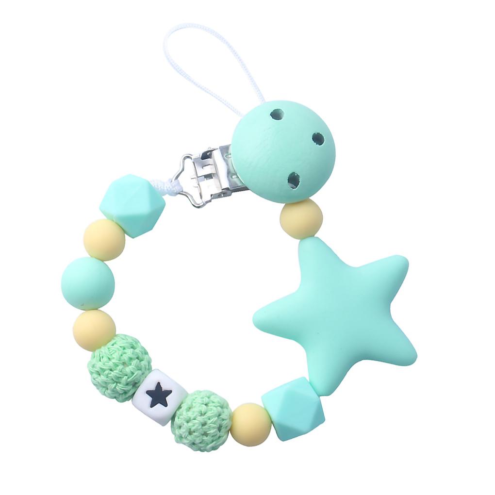 Chain Baby Silicone Chain Portable Reusable Clip Teething Chew Toy Newborn Safety Clips