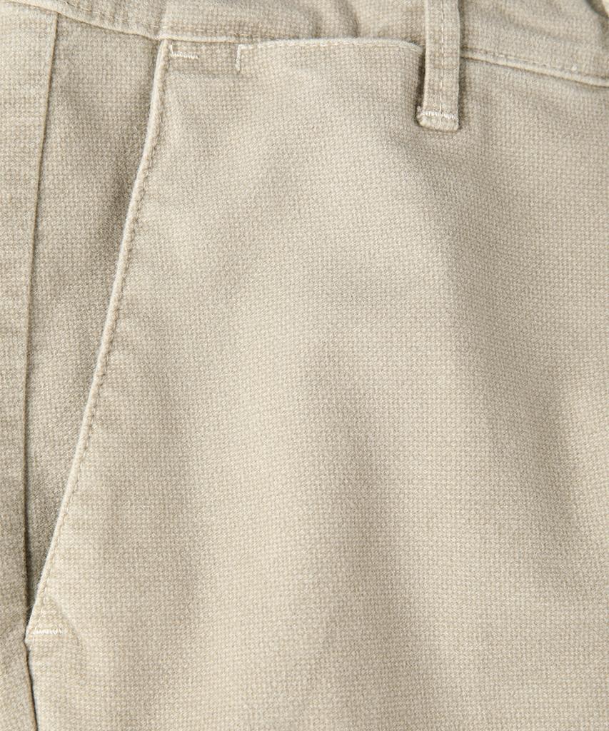 PANICALE Beige Micro Pattern Slim Fit Cotton Pants