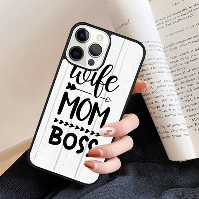 Wife Mamma Boss Phone Case Cover For iPhone 17 Air 16 15 14 Plus for Apple 16 11 12 13 Pro Max Coque