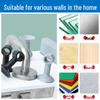 Silicone Punch-Free Door Stopper: Anti-Collision Pad and Handle Bumper for Bathroom and Toilet Doors