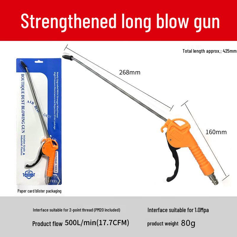 High-Pressure Air Blow & Dusting Gun Set with Extended Nozzle