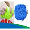 2 Pack Car Wash Mitt Microfiber Chenille Car Wash Mitt Scratch Free For Cars Cleaning,Home Cleaning Mitts(Green/Blue).