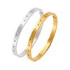 Classic High-end Stainless Steel Gold-plated 18K Silver Inlaid Zircon Fashionable 18K Bracelet