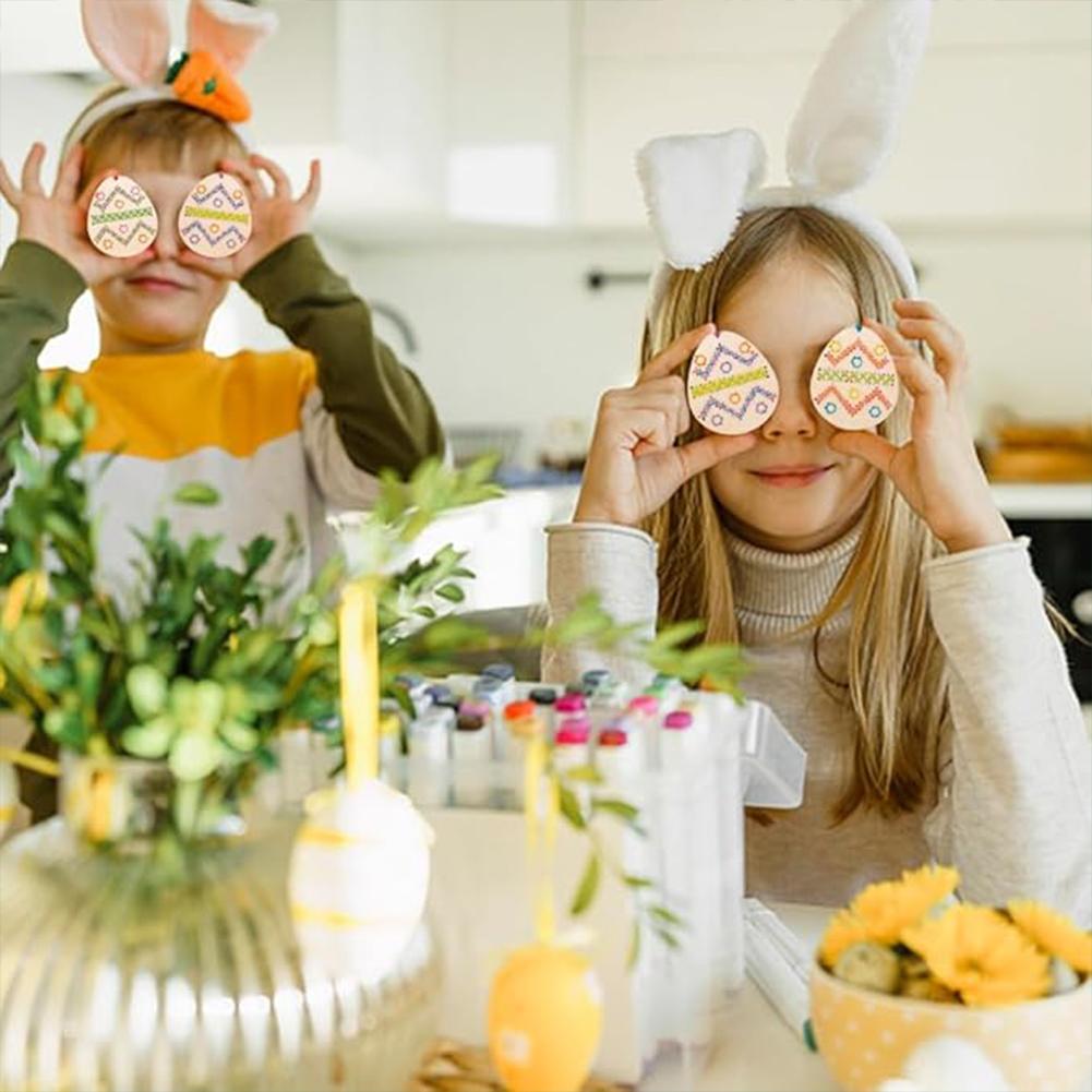 Cross Stitch Hanging Pendant Christmas DIY Needlework Art Pendant Kit Wooden Ornaments Making Kit for Home Xmas Tree Decor