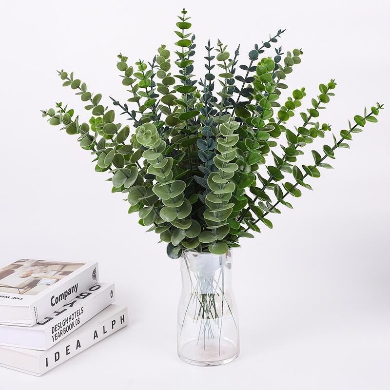 Eucalyptus Leaf Wedding Decoration - Simulation Green Plants, Single Leaf Ornaments, Wholesale Simulation Flowers.