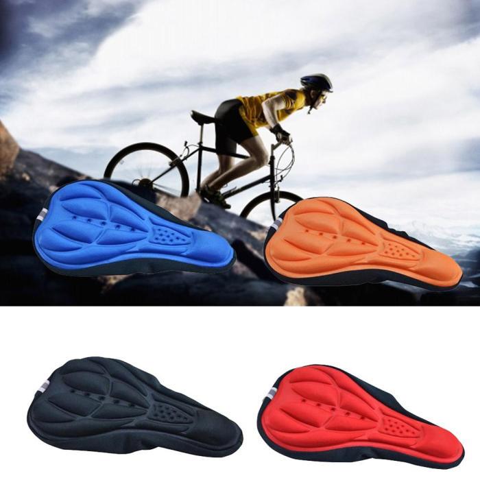Bike Cushion Pad Men Women Thick Cycling Bicycle Sponge Pad Seat Saddle Cover Outdoor Bike 3D Sports Pad 4 Colors