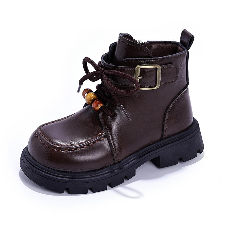 

New Autumn And Winter British Style Princess Short Boots For Middle And Large Children Girls Single Boots Girls Boots 26