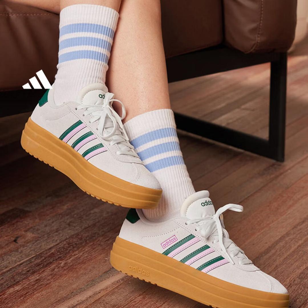 

Adidas T Head Shoes VL COURT BOLD Thick-soled High-ankle Sneakers Dechen Shoes Adidas JI1788 42.5 білий