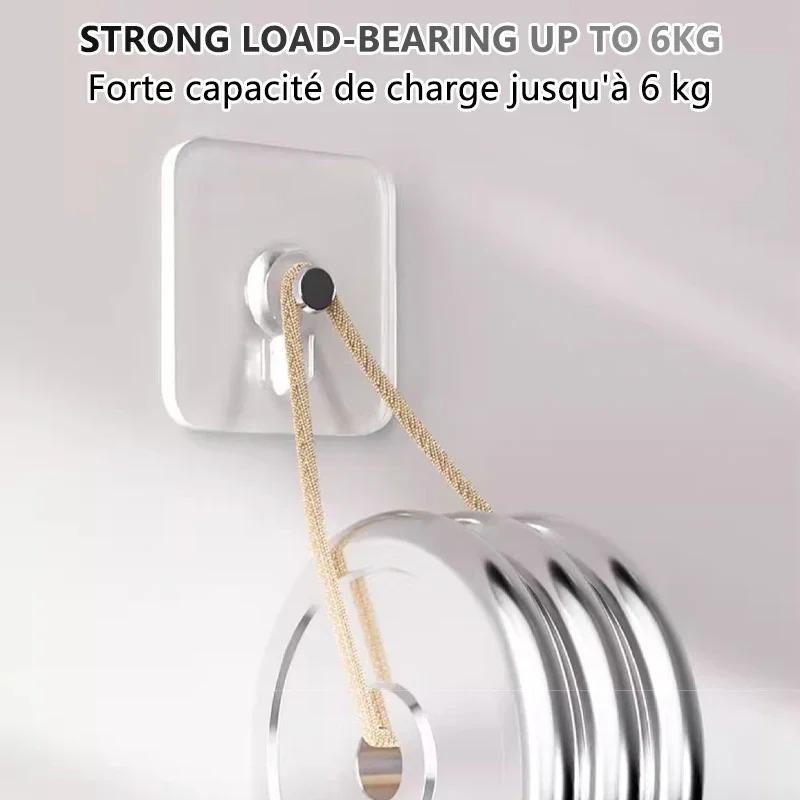 Strong Adhesive Wall Hook Without Piercing Picture Hanger Self-adhesive Wall Hangers Without Holes for Frame Poster Photo Clock