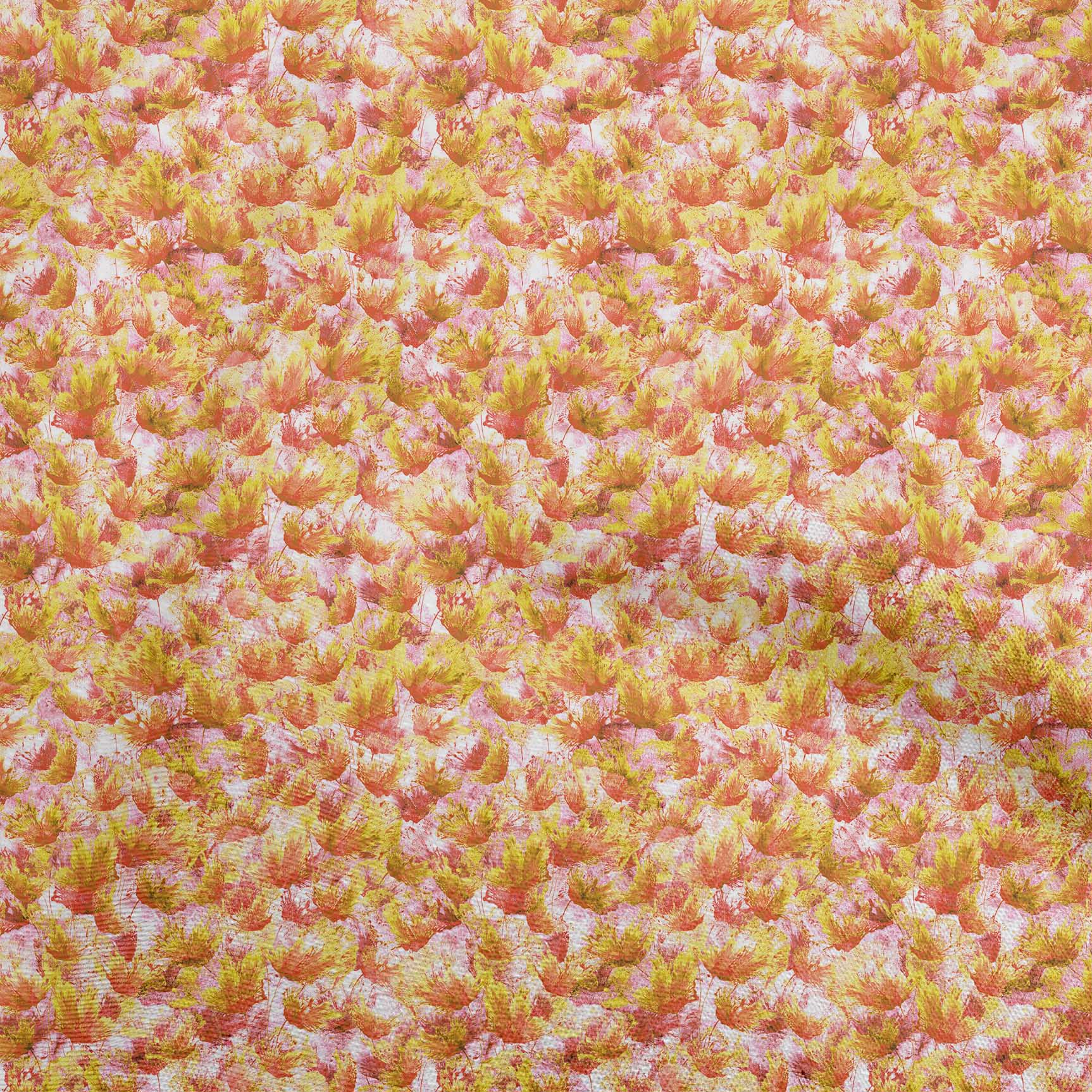 

oneOone Cotton Poplin Blue Fabric Abstract Floral Fabric For Sewing Printed Craft Fabric By The Yard 42 Inch 42 Inch Wide - Viscose Chiffon жовтий