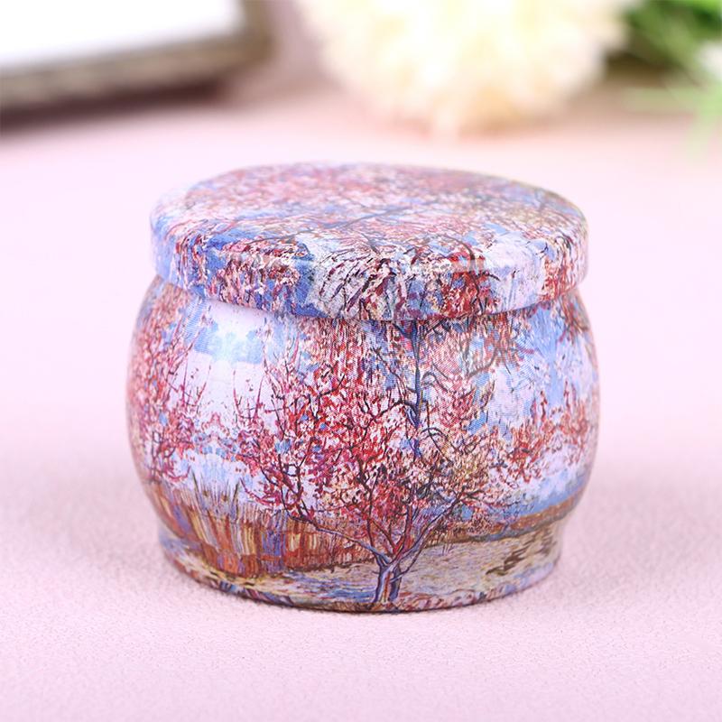 Vintage-Kerzen-Blechdose, Süßigkeiten-/Keks-Aufbewahrungsbox, Trockengewürz-Aufbewahrungsglas, geeignet für die Herstellung von DIY-Kerzen, kosmetischer Salbe, Weihnachten