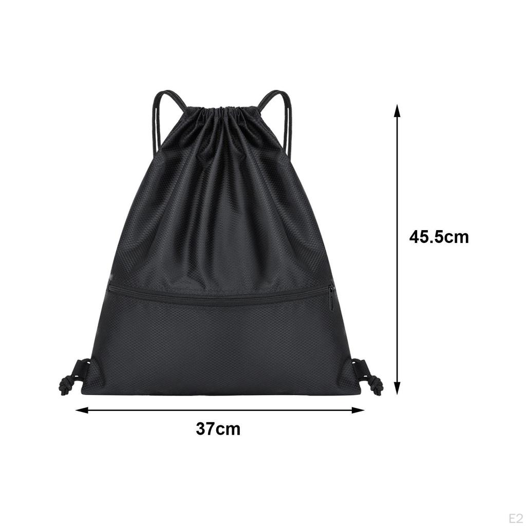 Drawstring Backpack Daypack Practical Women Men Portable Knapsacks Rucksack for Gym Climbing Trips