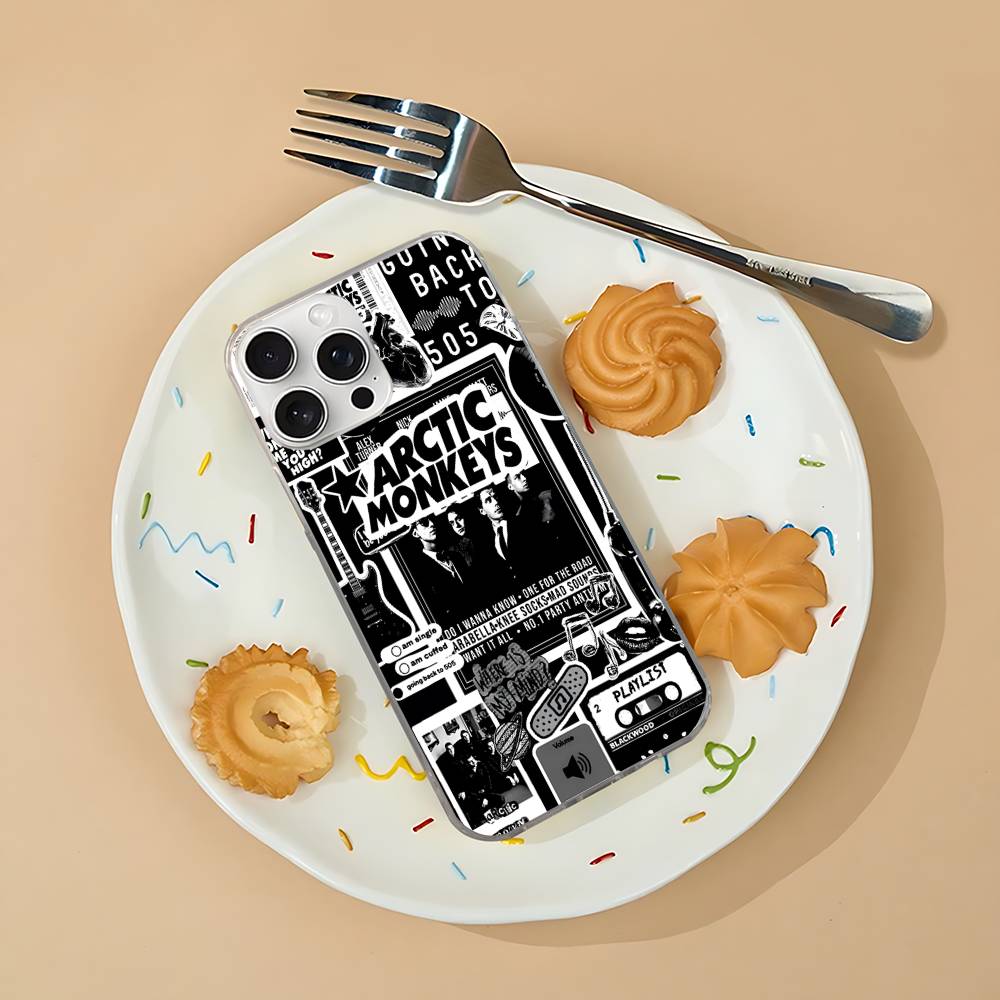 Phone Case A-Arctic Monkeys Band For iPhone 17 16e 16 15 14 13 12 11 Mini Air Pro Max X XR 7 8 Plus Transparent Soft Back Cover