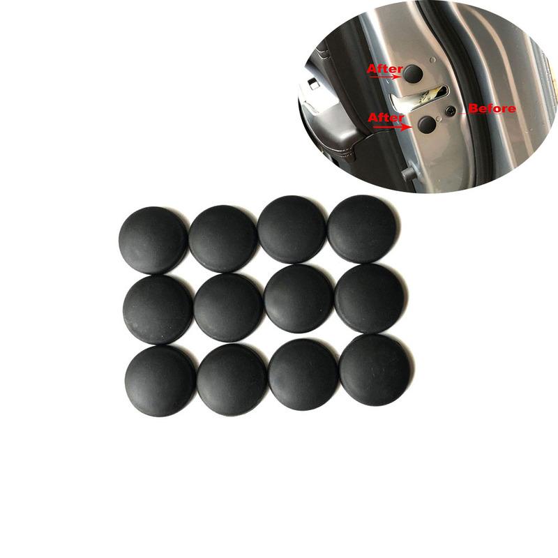 12pcs Car Door Lock Screw Protector Cover For Nissan Quest GT-R 370Z Note Sway Micra Pulsar Maxima Terra KICKS IMQ Rogue Xmotion