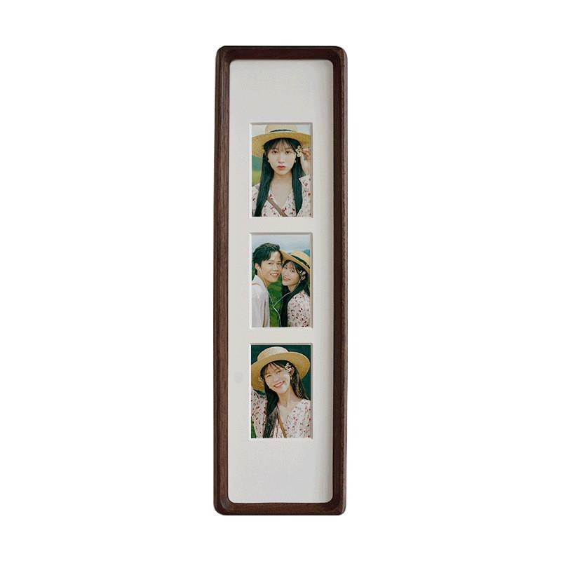 Solid Wood Mortise & Tenon Photo Frame with Round Corners and Beveled Edge for Wedding Dress Display
