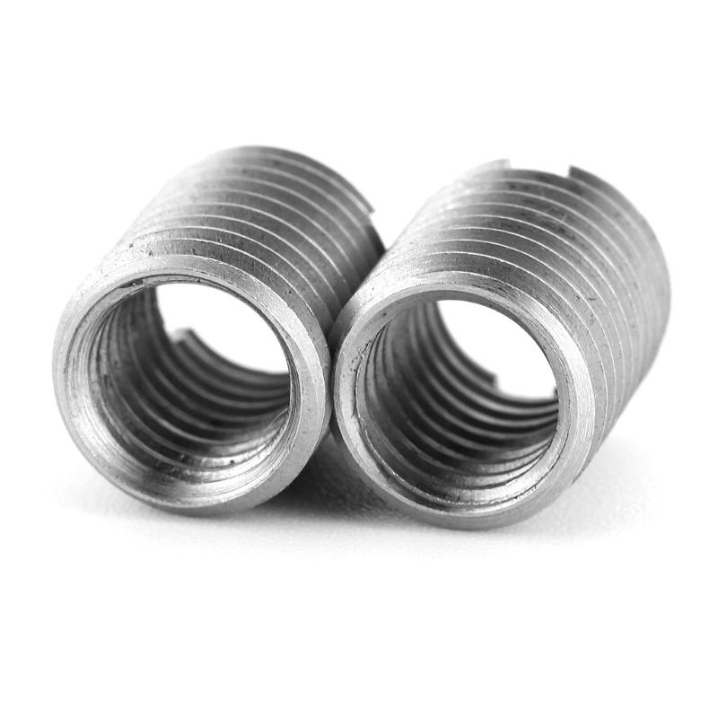 10Pcs Insert Nut Sleeve 2-M16 Inside Outside Thread Adapter Screw Nut Insert Sleeve Converter Nut Coupler Enduring