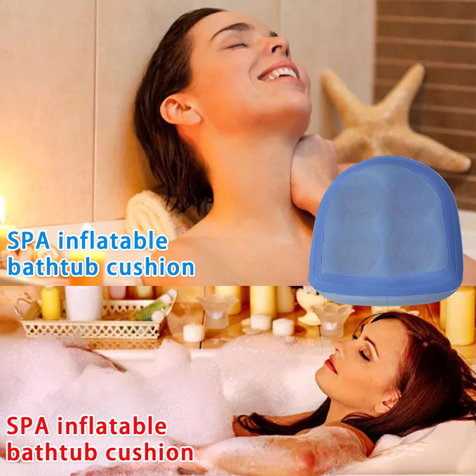 

Надувная массажная подушка для ванны, мягкая подушка для спины, спа-подушка для ванны