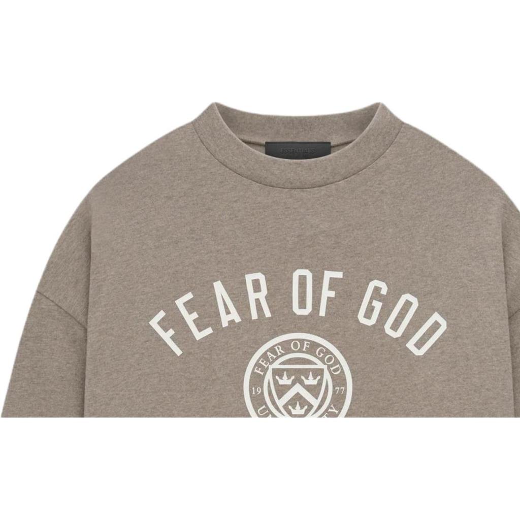 Fear of God Essentials Maglia Manica Lunga Grigio Melange Top da Uomo 125HO244201F