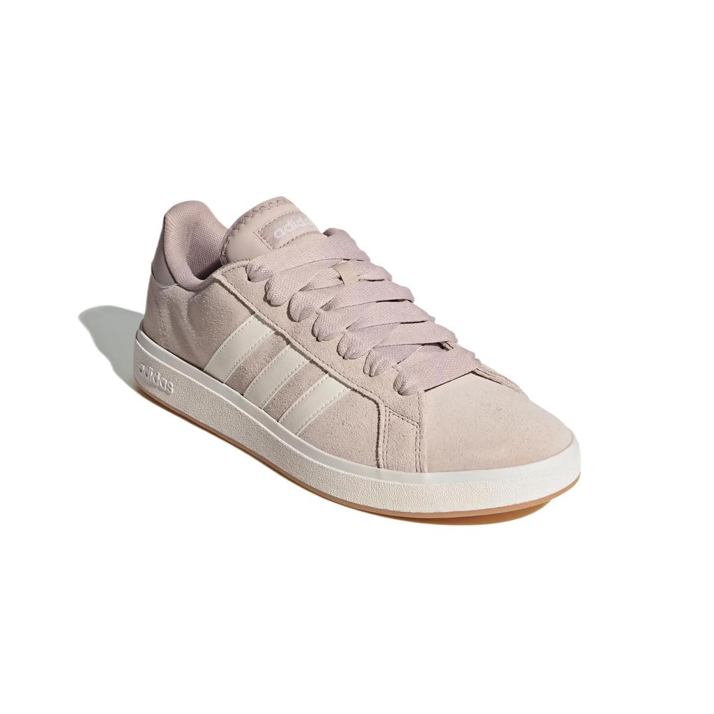 New Adidas Grand Court Base 00s Wear-Resistant Low-Top Skateboard Shoes Men's Brownish-white-gray JQ2721
