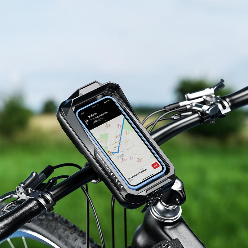 Waterproof Bike Phone Mount Bag Touch Screen Bicycle Handlebar Phone Holder Case For Cycling