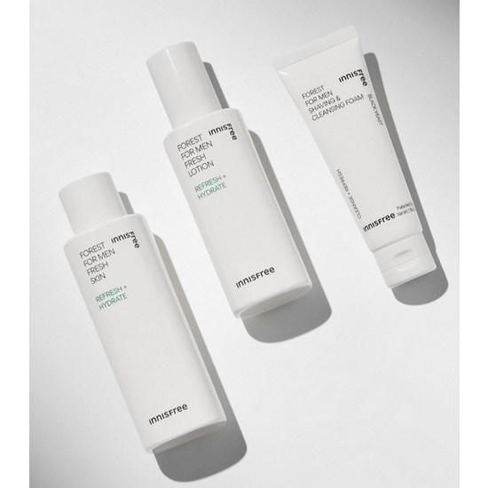 Innisfree Forest for Men Fresh Skincare Skin 180 мл + Лосьон 140 мл + Средство для бритья — фото 3
