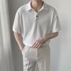 Men's Light Mature Style Short-Sleeve Polo Shirt - 2022 Summer Korean Trendy Lapel T-Shirt