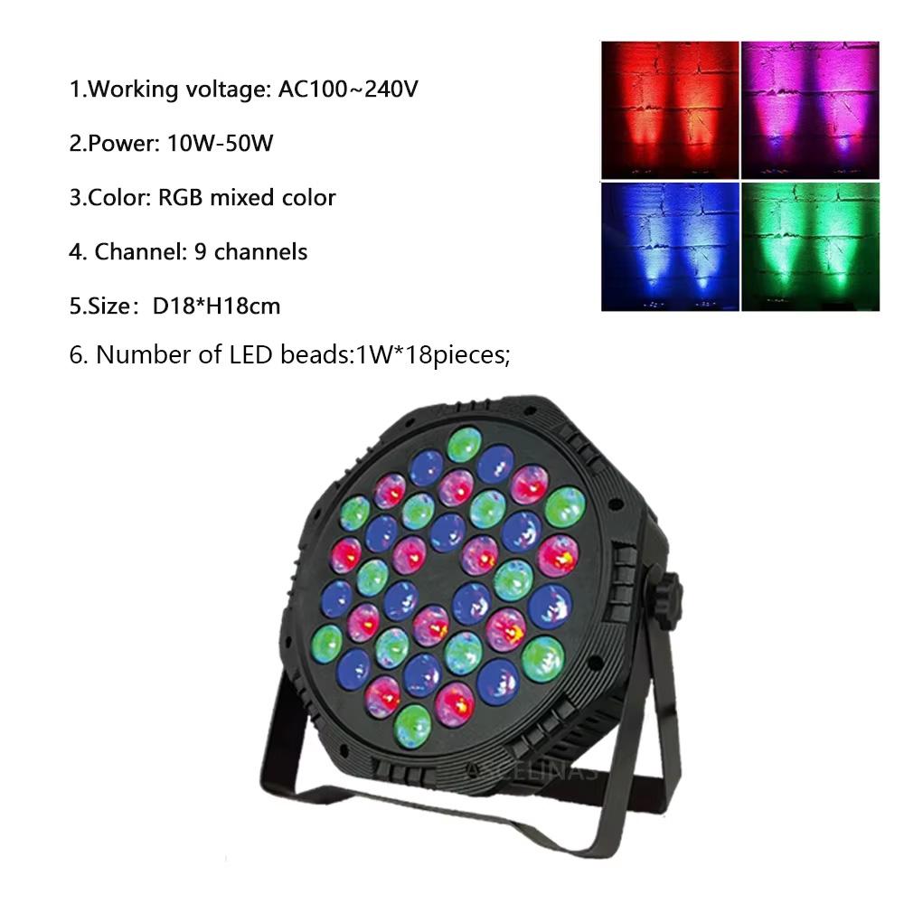 

Светодиодные сценические огни Полноцветные Одноцветные Пульт дистанционного управления Встроенный вентилятор Свет Сцена Гостиная Бар Концерт Заполняющий свет Прожектор US Plug