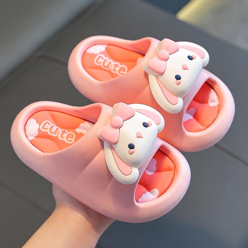 Summer Girls' Sandals Princess Cartoon Non-Slip Bathroom Shower Cute Soft Sole Children's Slippers