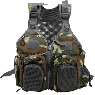 Outdoor Multifunktionale Jacke Jagd Angeln Reise Camouflage Weste mit Taschen