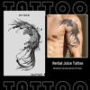 Japanese Traditional Tattoo Waterproof Sticker: Men's Long-lasting Floral Arm Pattern.