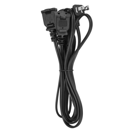 

Power Cord Extension Y Splitter NEMA 1 15P Male to Dual 1 15R Female Connectors Cable 18AWG US Plug 125V