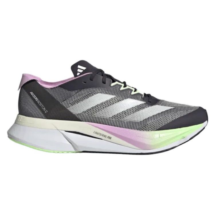 Adidas Adizero Boston 12 Black Green Spark Men Sneakers Aurora-Black Zero-Metallic IG3319