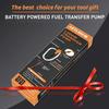 Battery Transfer Pump Portable Electric Siphon Pump For Gas Fuel Diesel Water 2.2 GPM With Extra Long Hose Flow Control Nozzle Quick Start Stop
